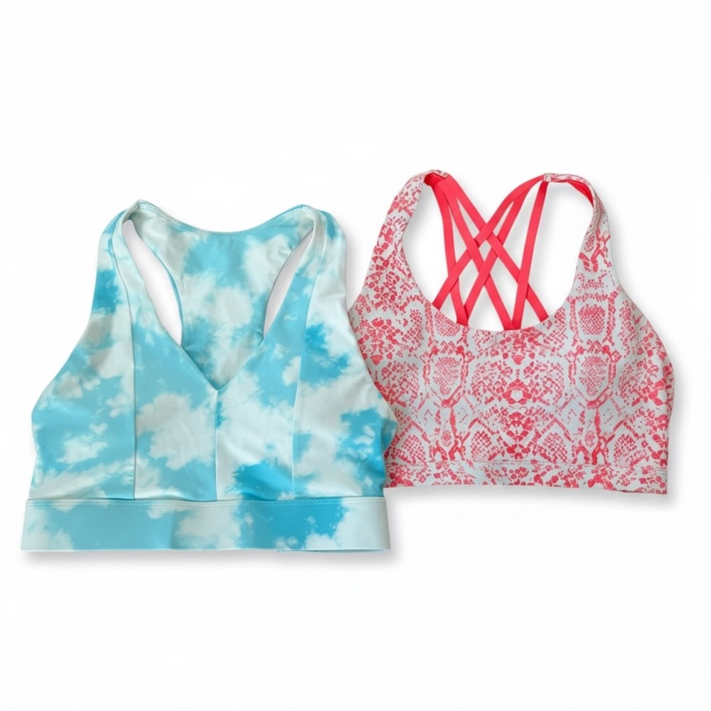 Fabletics Est. Medium Impact Sports Bra Bundle Gym Yoga Activewear